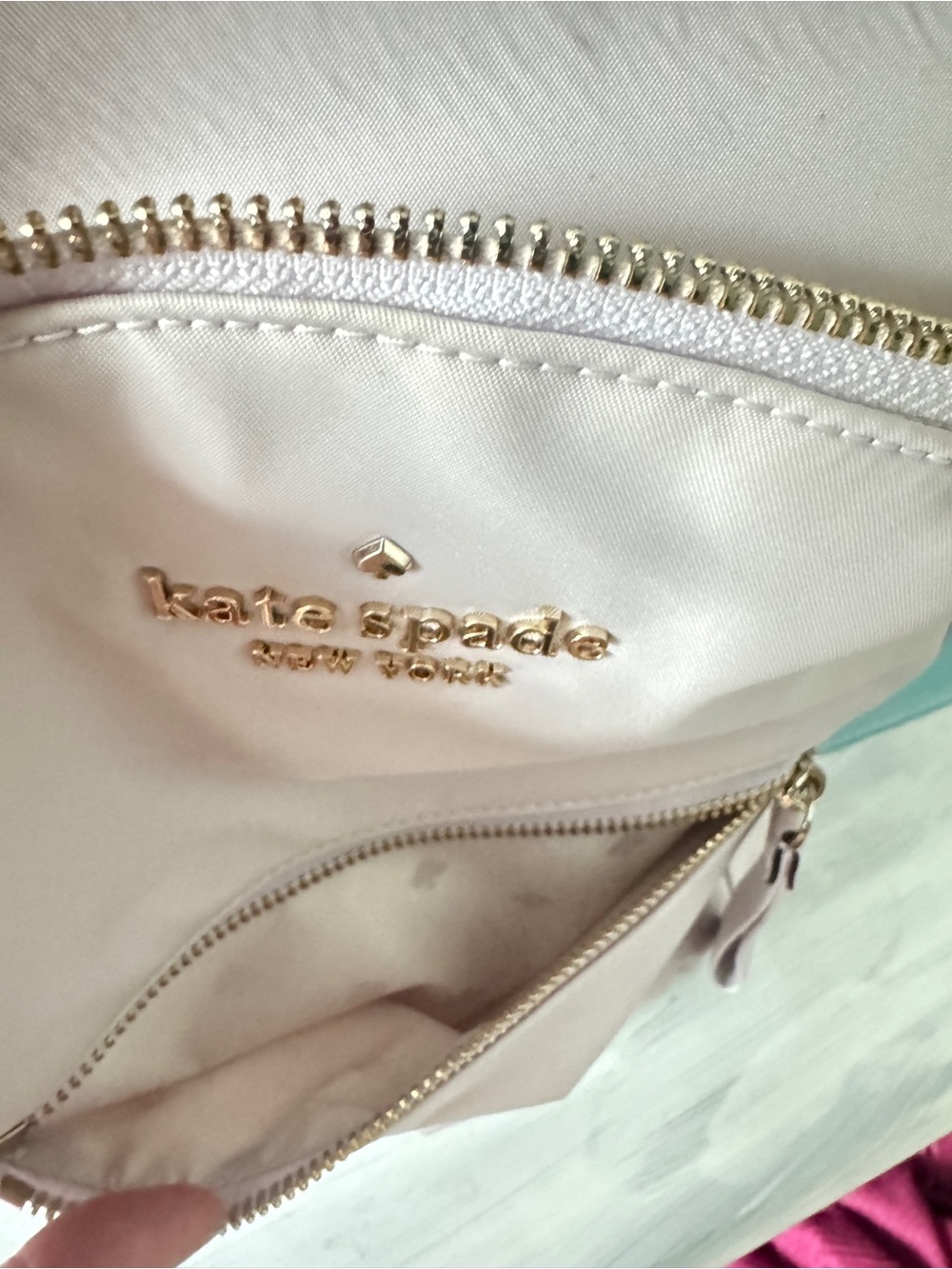 kate spade Blush Leather Mini Backpack with Gold Hardware - Picture 3 of 7